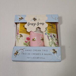 Busy Bees Hand Cream Trio Heathcote & Ivory Thyme Rose Honey Orange Blossom